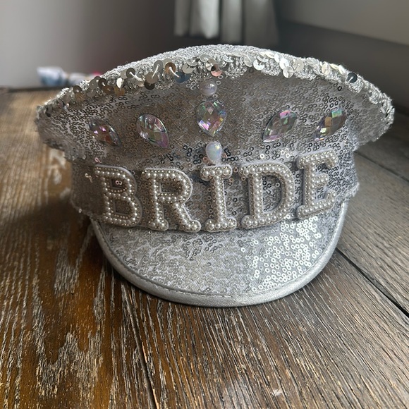 Accessories - Bride Silver Sequin Festival Trucker Hat